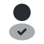 Profile Tick SVG Icon